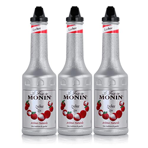 Monin Fruchtpüree Mix Litschi, 1,0 L, 3er Pack von MONIN