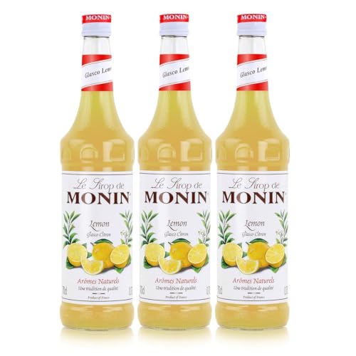 Monin Glasco Citron Lemon Syrup 700ml, 3er Pack von MONIN