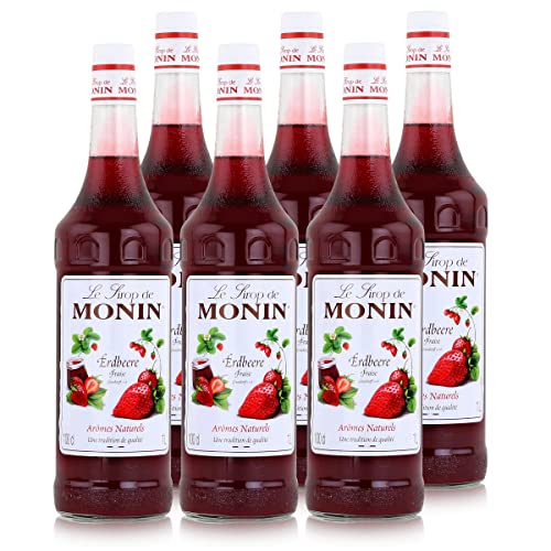 Monin Sirup Erdbeer, 1,0L, 6er Pack von MONIN