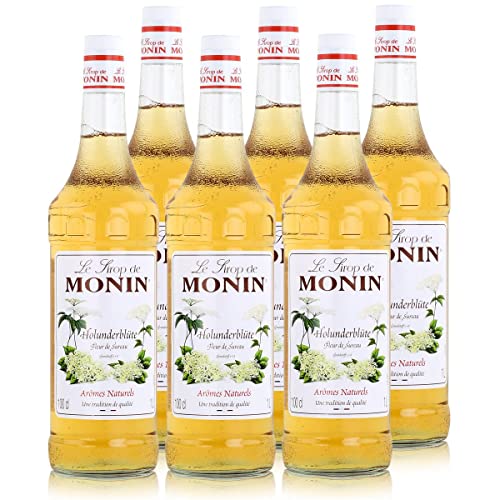 Monin Sirup Holunderblüte, 1,0L, 6er Pack von MONIN