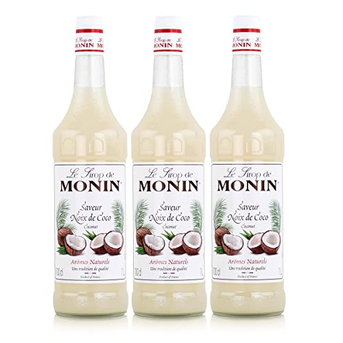 Monin Sirup Kokosnuss, 1,0L 3er Pack von MONIN