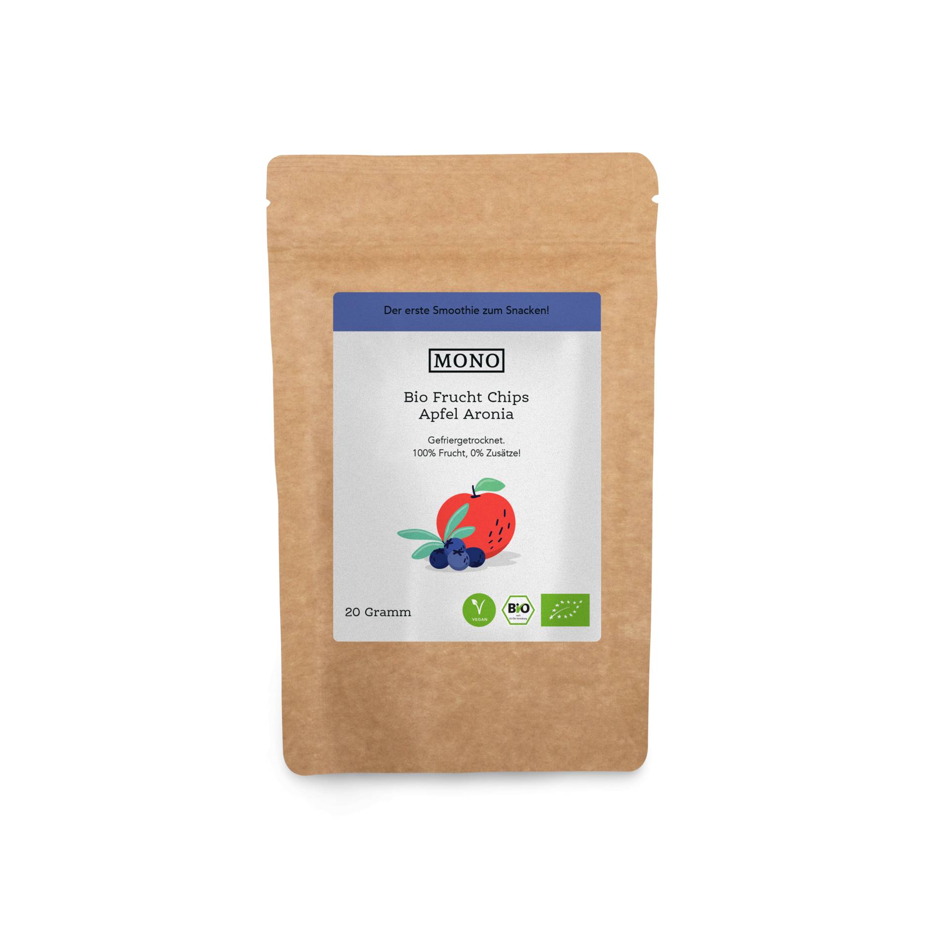 MONO Frucht Chips Aronia Apfel MONO Frucht Chips Aronia Apfel von MONO