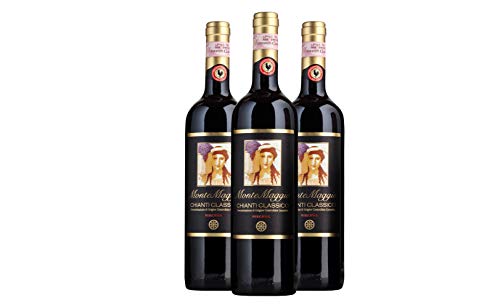 Chianti Classico Riserva di Montemaggio - Rotwein Luxuriöser Edler Bio - Sangiovese/Merlot - Toskanischer - Italien - Fattoria di Montemaggio - 0.75L - 3 Flaschen von MONTEMAGGIO