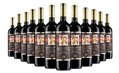 Rotwein - Quinta Essentia di Montemaggio IGT - Italienischer Bio-Rotwein - Super Toskanischer Luxuriöser Edler Bio - Merlot/Sangiovese - Fattoria di Montemaggio - ML. 750-12 Flaschen von MONTEMAGGIO