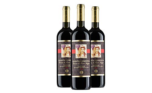 Rotwein - Quinta Essentia di Montemaggio IGT - Italienischer Bio-Rotwein - Super Toskanischer Luxuriöser Edler Bio - Merlot/Sangiovese - Fattoria di Montemaggio - ML. 750-3 Flaschen von MONTEMAGGIO