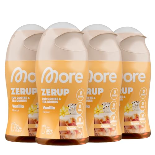 MORE Barista Zerup, Vanilla, 4 x 65 ml, für Kaffee, Tee und Heißgetränke, vegan, zero Kalorien - made in Germany MORE Barista Zerup, Vanilla, 4 x 65 ml, für Kaffee, Tee und Heißgetränke, vegan, zero Kalorien - made in Germany von MORE NUTRITION