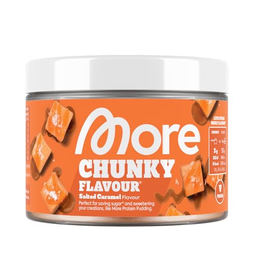 MORE Chunky Flavour vegan, Salted Caramel, 250 g, Geschmackspulver zum Süßen, ohne viel Zucker und Kalorien, mit Inulin und Laktase - made in Germany MORE Chunky Flavour vegan, Salted Caramel, 250 g, Geschmackspulver zum Süßen, ohne viel Zucker und Kalorien, mit Inulin und Laktase - made in Germany von MORE NUTRITION