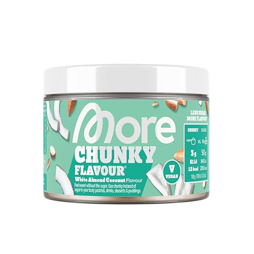 MORE Chunky Flavour vegan, White Almond Coconut, 250 g, Geschmackspulver zum Süßen, ohne viel Zucker und Kalorien, mit Inulin und Laktase - made in Germany MORE Chunky Flavour vegan, White Almond Coconut, 250 g, Geschmackspulver zum Süßen, ohne viel Zucker und Kalorien, mit Inulin und Laktase - made in Germany von MORE NUTRITION