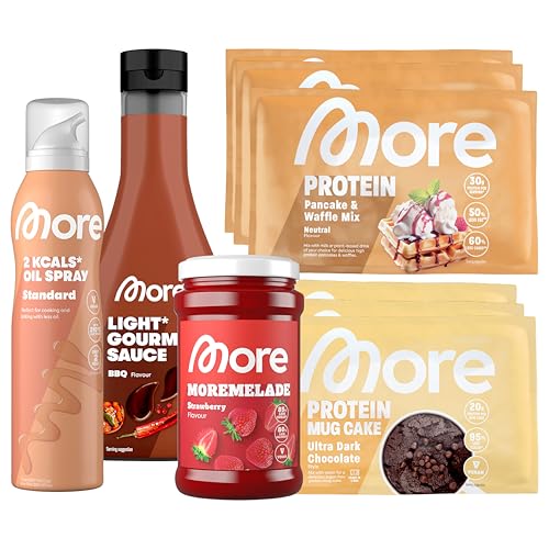 MORE Light Food Tester Bundle, 9-teilige Probierbox mit Ölspray, Moremelade, Light Gourmet Sauce und Samples (Sorten und Geschmäcker können variieren) MORE Light Food Tester Bundle, 9-teilige Probierbox mit Ölspray, Moremelade, Light Gourmet Sauce und Samples (Sorten und Geschmäcker können variieren) von MORE NUTRITION