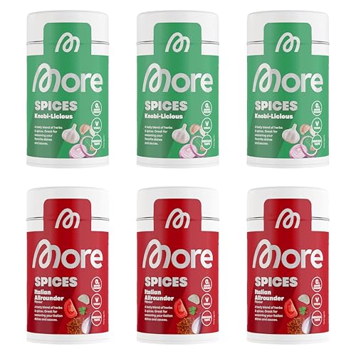 MORE Not Spices, 6er mixed Bundle, Gewürzmischung, würzig leckere Sortenvielfalt ohne Zuckerzusatz MORE Not Spices, 6er mixed Bundle, Gewürzmischung, würzig leckere Sortenvielfalt ohne Zuckerzusatz von MORE NUTRITION