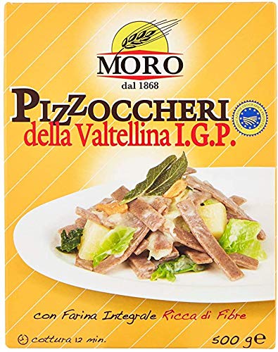 Pizzoccheri Valtellina Pasta, 2 Packungen x 500 g von MORO