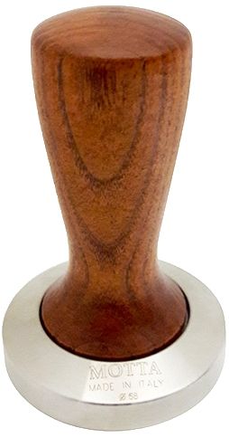 Motta - 58 mm Edelstahl-Tamper mit Holzgriff Art. 7900/M Motta - 58 mm Edelstahl-Tamper mit Holzgriff Art. 7900/M von Metallurgica Motta