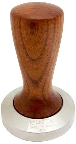 Motta - 58 mm Edelstahl-Tamper mit Holzgriff Art. 7900/M von Metallurgica Motta