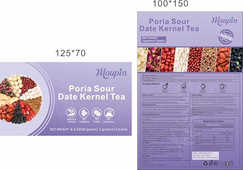 MQUPIN Kräuterteebeutel aus Dornenjujube, Lilie und Poria | Natürliche Entspannung, koffeinfrei MQUPIN Kräuterteebeutel aus Dornenjujube, Lilie und Poria | Natürliche Entspannung, koffeinfrei von MQUPIN