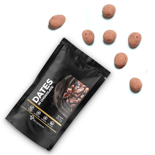 Datteln in Dessertschokolade - Mr Fudgesto Süßigkeiten - Premiumgenuss - Luxuriöse Konfiserie für Gourmetfreuden - Schachtel 100g von MR FUDGESTO Artisan Delicacies