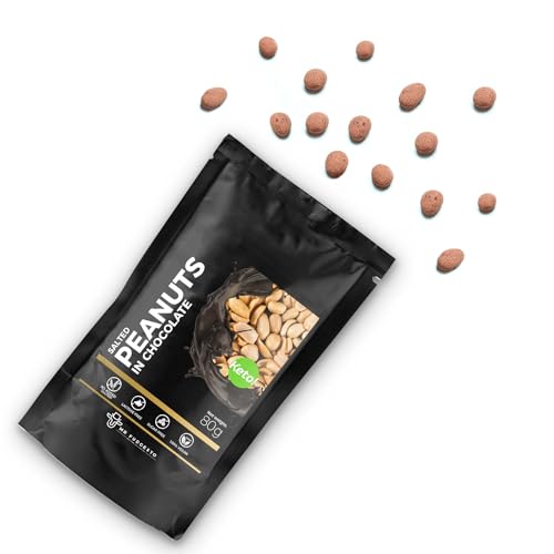 Gesalzene Erdnüsse in Dessertschokolade - Mr Fudgesto Süßigkeiten - Premiumgenuss - Luxuriöse Konfiserie für Gourmetfreuden - Schachtel 100g Gesalzene Erdnüsse in Dessertschokolade - Mr Fudgesto Süßigkeiten - Premiumgenuss - Luxuriöse Konfiserie für Gourmetfreuden - Schachtel 100g von MR FUDGESTO Artisan Delicacies