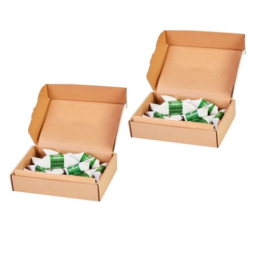 Original Fudge-Bonbons - Vegan Fudge - Mr Fudgesto Sweets - Doppeltes Vergnügen - 2x250g Karamellen Box - Köstlicher Genuss für alle von MR FUDGESTO Artisan Delicacies