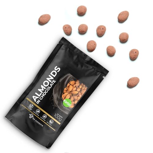 Mandeln in Dessertschokolade - Mr Fudgesto Süßigkeiten - Premiumgenuss - Luxuriöse Konfiserie für Gourmetfreuden - Schachtel 100g Mandeln in Dessertschokolade - Mr Fudgesto Süßigkeiten - Premiumgenuss - Luxuriöse Konfiserie für Gourmetfreuden - Schachtel 100g von MR FUDGESTO Artisan Delicacies
