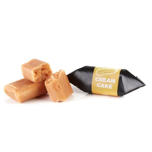 Traditionelle Karamellbonbons - Frisch Fudge - Geschmack: Sahnetorte - Mr Fudgesto Süßigkeiten aus Karamell - Kuhbonbon - Box 250 g Traditionelle Karamellbonbons - Frisch Fudge - Geschmack: Sahnetorte - Mr Fudgesto Süßigkeiten aus Karamell - Kuhbonbon - Box 250 g von MR FUDGESTO Artisan Delicacies