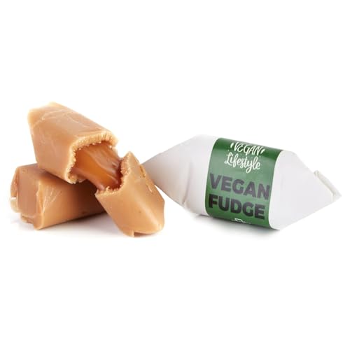 Traditionelle Karamellbonbons - Handgefertigt & Frisch Fudge - Vegan - Mr Fudgesto Süßigkeiten aus Karamell - Kuhbonbon - Box 250 g von MR FUDGESTO Artisan Delicacies