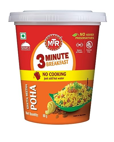 MTR 3 Min Breakfast Khatta Meetha Poha Tasse 80g von MTR