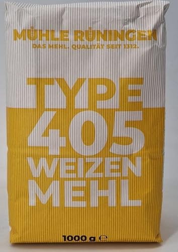 Weizen Mehl MÜHLE RÜNINGEN, Typ 405, 1kg von MÜHLE RÜNINGEN