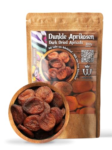 Dunkle Aprikosen (Entsteint) 200 g, 4 St. Set, ungesüßt, ohne Zuckerzusatz von MUELLER