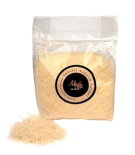 Mughe Gourmet Getrocknetes & Gehacktes Kataifi Shredded Fillo Teig, Kurutulmus Kadayif Gebäckteig, 400g Mughe Gourmet Getrocknetes & Gehacktes Kataifi Shredded Fillo Teig, Kurutulmus Kadayif Gebäckteig, 400g von MUGHE GOURMET