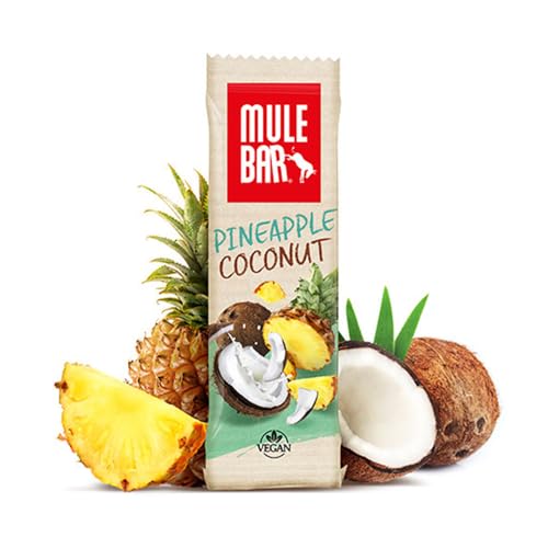 Mulebar – Proteinriegel – Ananas-Kokosnuss – Erdbeere – 40 g – Vegan – 25% Protein von MULEBAR