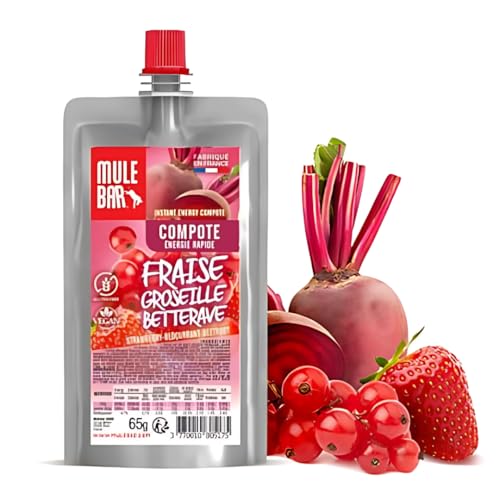 Unbekannt Pulpes de Fruits Bio 65g : Fraise - Groseilles - Betterave (x10) von MULEBAR