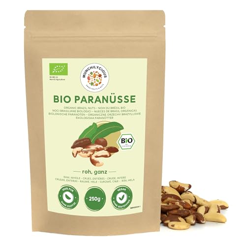 Paranüsse BIO 250g von Munchilycious, rohe Paranusskerne, Nüsse Snacks, Keto, Perfekt für Müslischalen, Smoothie Bowl oder Porridge Paranüsse BIO 250g von Munchilycious, rohe Paranusskerne, Nüsse Snacks, Keto, Perfekt für Müslischalen, Smoothie Bowl oder Porridge von MUNCHILYCIOUS