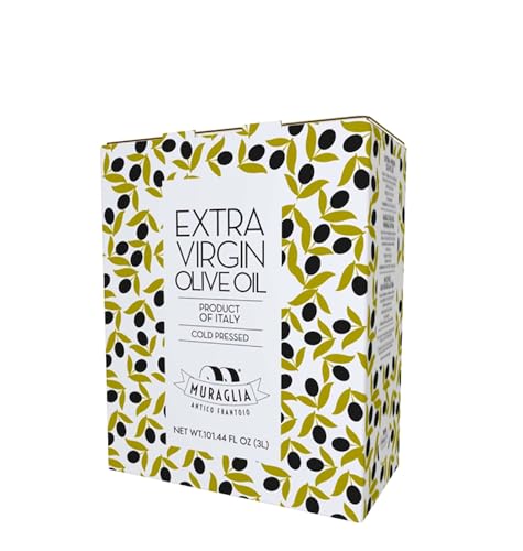Frantoio Muraglia, Bag in Box mit Nativem Olivenöl Extra und 3-l-Messbecher, Entsteint Frantoio Muraglia, Bag in Box mit Nativem Olivenöl Extra und 3-l-Messbecher, Entsteint von MURAGLIA ANTICO FRANTOIO