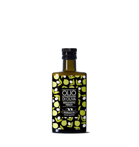 Frantoio Muraglia, Glasflasche mit Nativem Olivenöl Extra, Bergamotte-Aroma 200ml von MURAGLIA ANTICO FRANTOIO