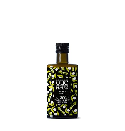 Frantoio Muraglia, Glasflasche mit Nativem Olivenöl Extra, Sellerie aromatisiert 200ml von MURAGLIA ANTICO FRANTOIO