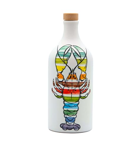 Frantoio Muraglia, Hummer Pop Art Keramikgefäß mit Nativem Olivenöl Extra 500ml, intensiv fruchtige Essenz, handgefertigt und dekoriert von unseren apulischen Kunsthandwerkern Frantoio Muraglia, Hummer Pop Art Keramikgefäß mit Nativem Olivenöl Extra 500ml, intensiv fruchtige Essenz, handgefertigt und dekoriert von unseren apulischen Kunsthandwerkern von MURAGLIA ANTICO FRANTOIO