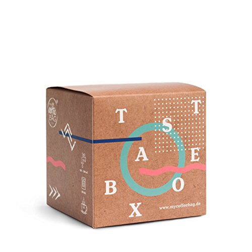 Taste-Box mycoffeebag mit allen Sorten | Premium Filter Kaffee der schmeckt | Geschenke Box mit 13 Coffeebags aus 100% Arabica Bohnen | schonenste Röstung von Hand von MY coffee BAG EST. 2015