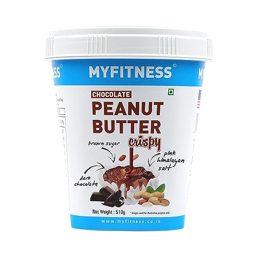 MYFITNESS Peanut Butter Chocolate Crispy Non-GMO Gluten-Free No Preservative All Natural Ingredient High Protein Made with American Recipe, 510 gm von MYFITNESS