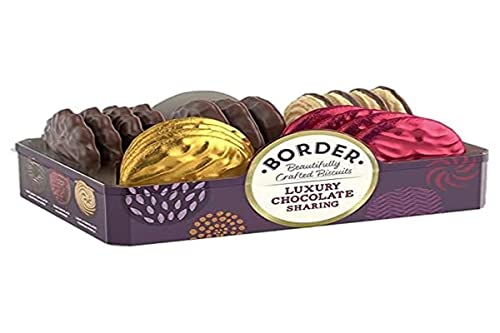 Border Biscuits – Luxuriöse Schokoladenauswahlpackung – 4 x 365 g – 5 verschiedene Geschmacksrichtungen von wunderschön gefertigten Keksen von MYPURECORE von Border