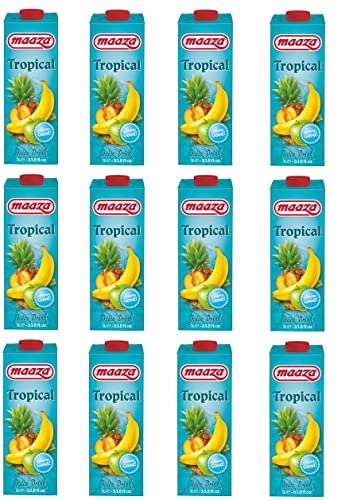 12x Tropical Juice Drink 1L Multisaft Saft von Maaza