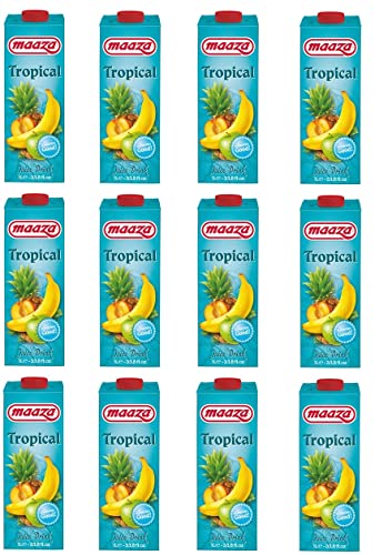 12x Tropical Juice Drink 1L Multisaft Saft von Maaza