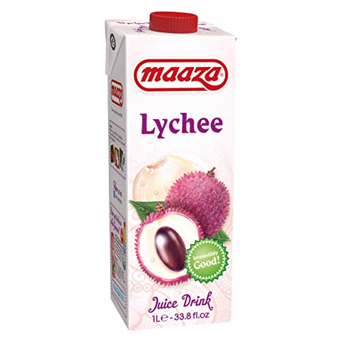 Maaza Fruchtgetränk Litschi 1 ltr pro Packung, 6 Packungen pro Box von Maaza