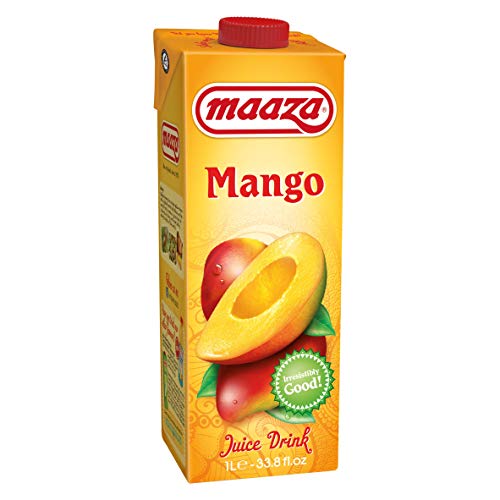 Maaza Fruchtgetränk Mango 1 ltr pro Packung, Tablett 6 Packungen von Maaza