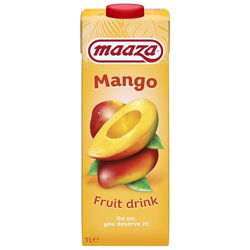 Maaza Mango Fruit Drink, Mango Fruchtsaft zum Genießen, 6x1l von Maaza