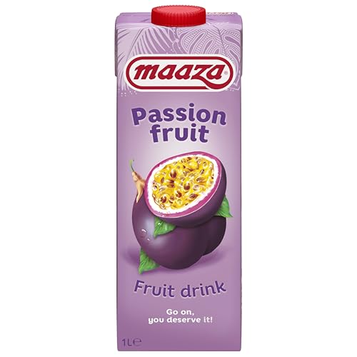 Maaza Passion Fruit Drink, Maracuja Fruchtsaft zum Genießen, Passionsfrucht, 6x1l von Maaza