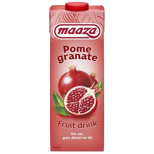 Maaza Pomegranate Fruit Drink, Granatapfel Fruchtsaft zum Genießen, 6x1l von Maaza