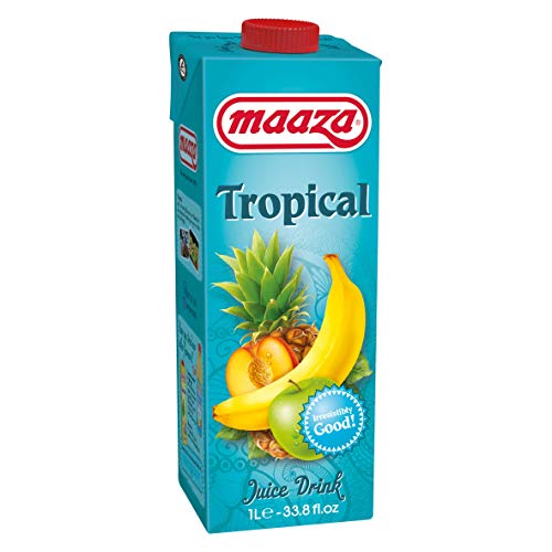 Maaza Tropisches Fruchtgetränk 1 Liter pro Packung, Tablett 6 Packungen von Maaza