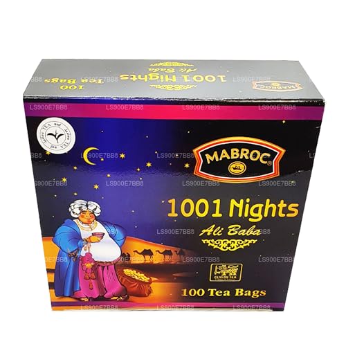 Mabroc Tee Schwarzer & Grüner Tee exklusiver Tee aus Ceylon Mabroc Teas aus Indien Sri Lanka (Schwarz-Grüner Beuteltee 1001 Nacht 200g.) von Mabroc