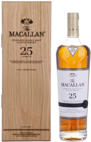 The Macallan 25 Years Old SHERRY OAK 43% Vol. 0,7l in Holzkiste von Macallan