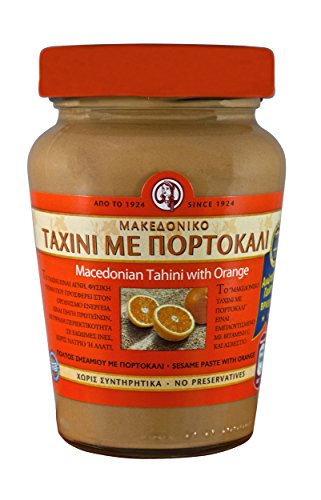 Haitoglou Mazedonisches Tahini Sesampaste mit Orange 350gr von Macedonian Tahini