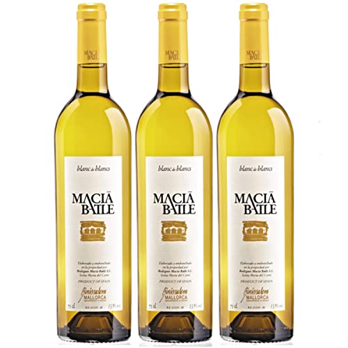 Macià Batle Blanc de Blancs Weißwein Wein Trocken aus Mallorca I Versanel Paket (3 x 0,75l) von Macià Batle